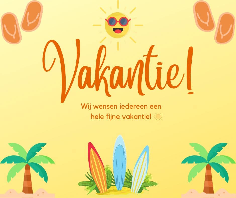 Geen dienst i.v.m. vakantie